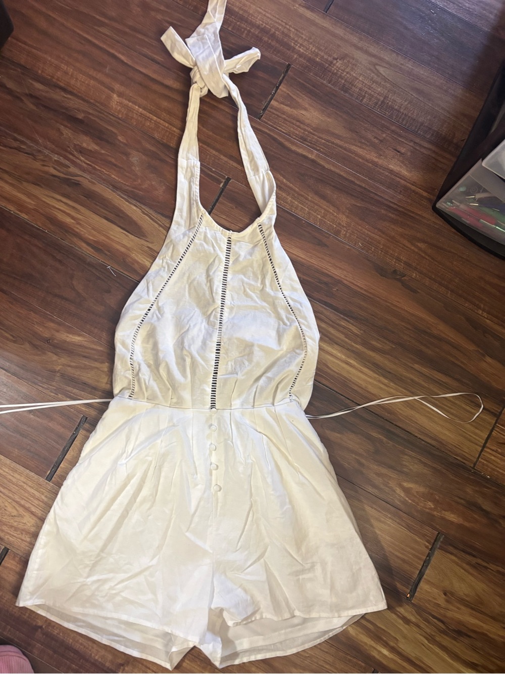 Mable reminder off white BNWT Beachy bow tie open back romantic Beachy sexy Med
